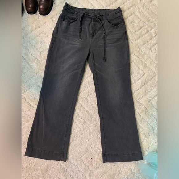 Elliott & Vine High Rise Unique Waist Black Cotton Blend Jeans Plus size 14 - Picture 2 of 12